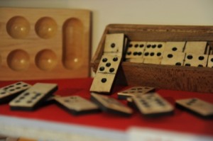 Gioco:Domino in legno e osso - Fine '800