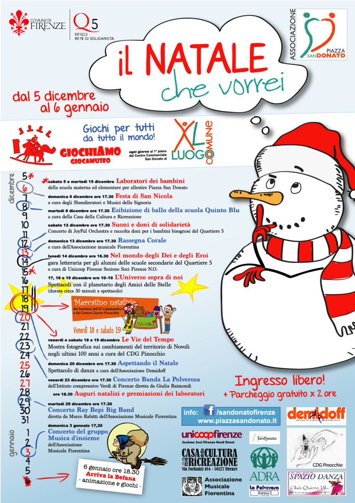 Programma de Il natale che vorrei Novoli Firenze Giochi per Bambini